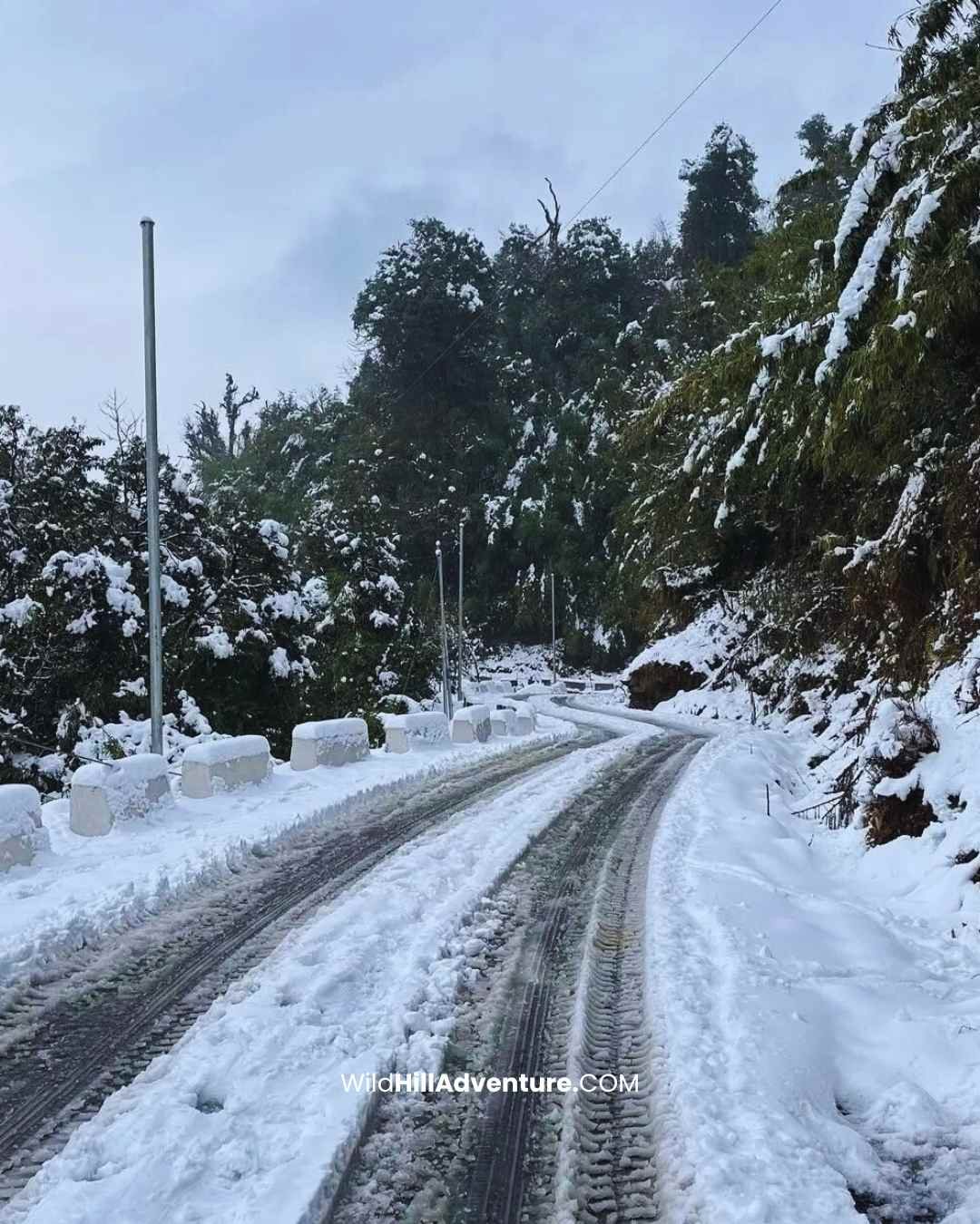 Wild Hill Adventure snowfall in Mayudia pass