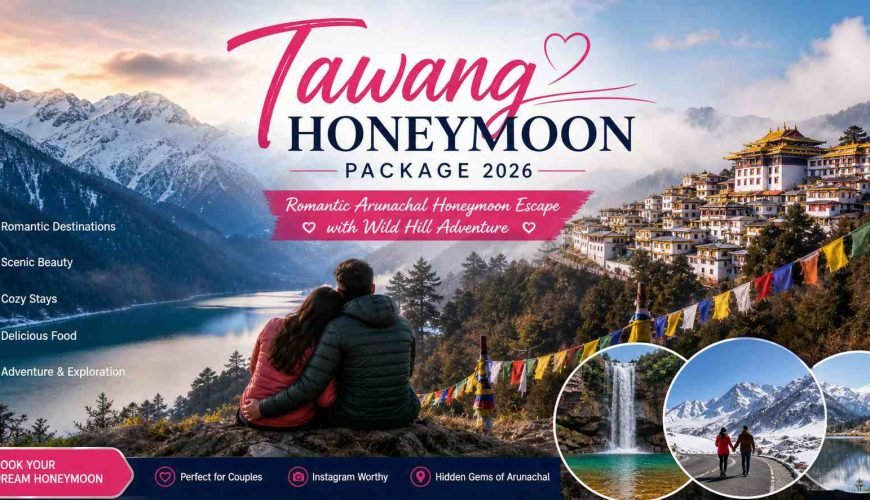 Tawang Honeymoon Package 2026 – Romantic Arunachal Honeymoon Escape with Wild Hill Adventure