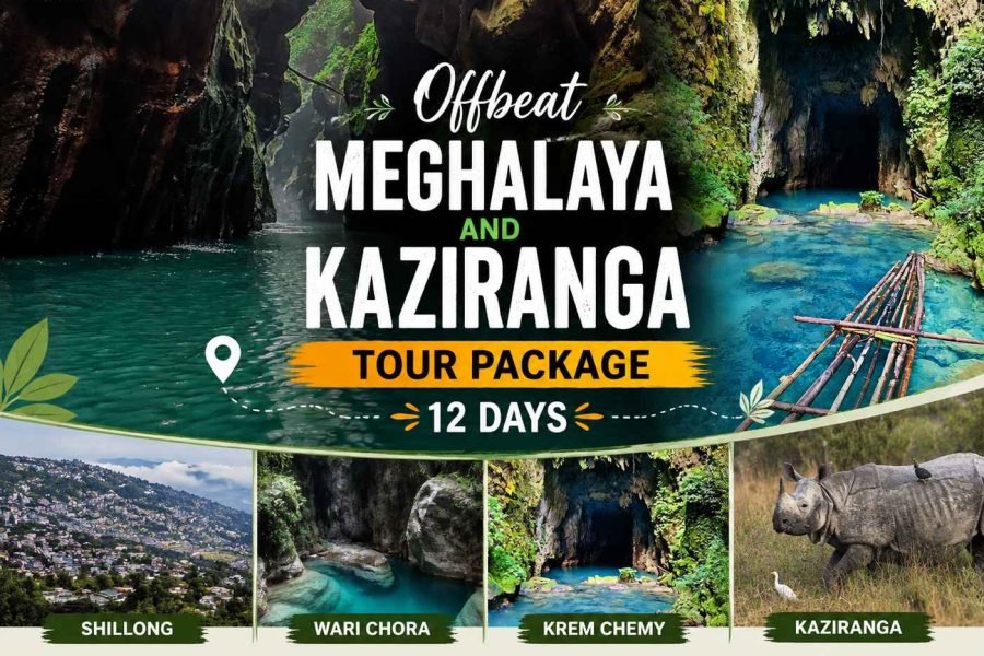 Offbeat Meghalaya and Kaziranga Tour Package