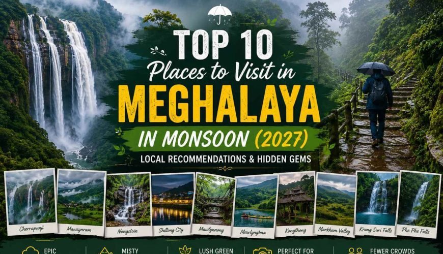 Top 10 Places to Visit in Meghalaya in Monsoon