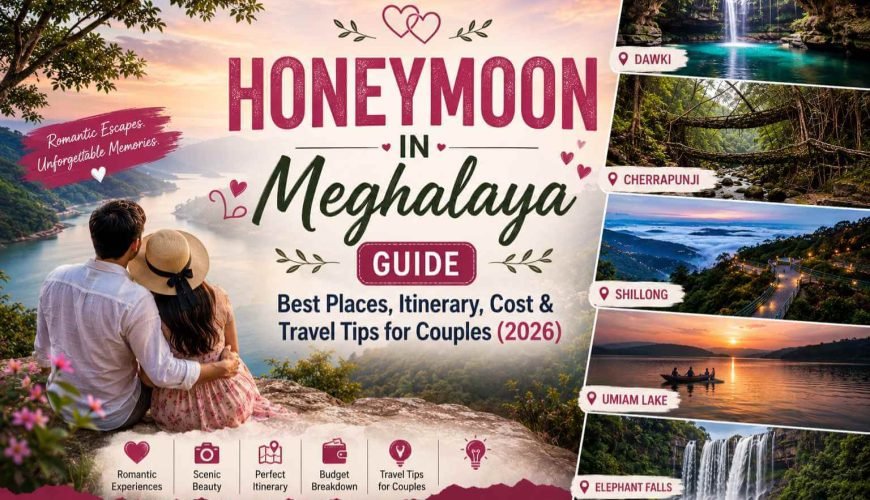 Honeymoon in Meghalaya Guide: Best Places, Itinerary, Cost & Travel Tips for Couples (2026)
