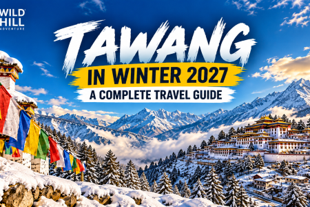 Tawang in winter travel guide 2027 with snow-covered mountains